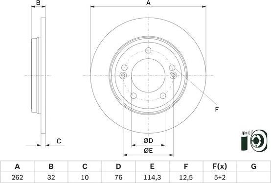 BOSCH 0 986 479 G29 - Disc frana aaoparts.ro