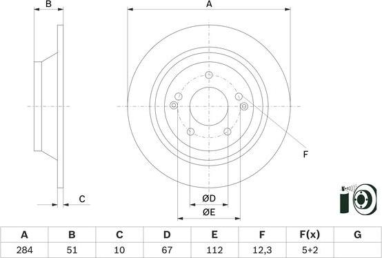 BOSCH 0 986 479 H11 - Disc frana aaoparts.ro