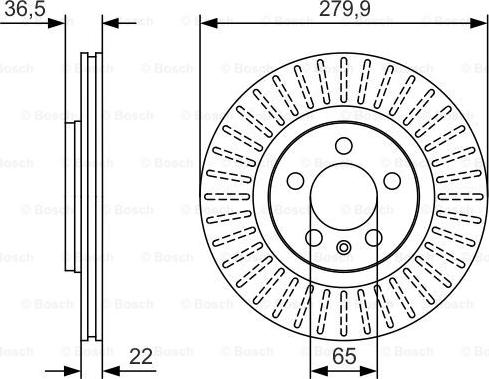 BOSCH 0 986 479 R68 - Disc frana aaoparts.ro