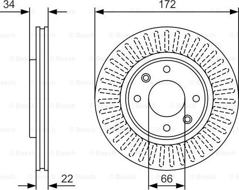 BOSCH 0 986 479 R63 - Disc frana aaoparts.ro