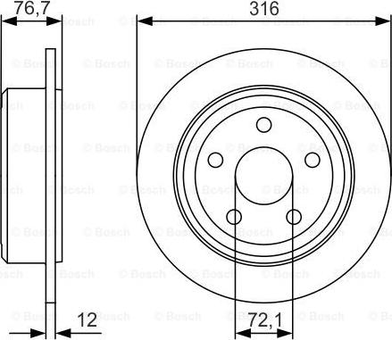 BOSCH 0 986 479 R08 - Disc frana aaoparts.ro