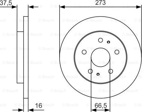 BOSCH 0 986 479 R02 - Disc frana aaoparts.ro