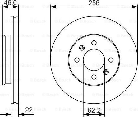 BOSCH 0 986 479 R77 - Disc frana aaoparts.ro