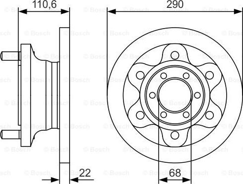 BOSCH 0 986 479 S95 - Disc frana aaoparts.ro