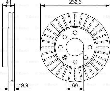 BOSCH 0 986 479 S98 - Disc frana aaoparts.ro