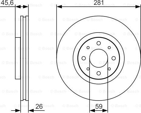 BOSCH 0 986 479 S97 - Disc frana aaoparts.ro