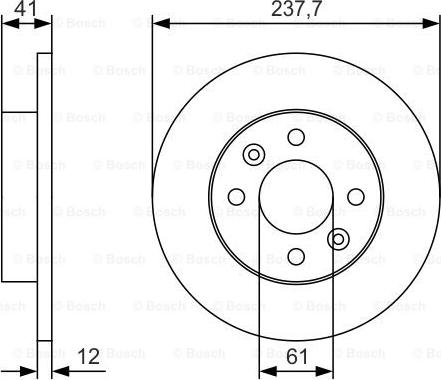 BOSCH 0 986 479 S45 - Disc frana aaoparts.ro