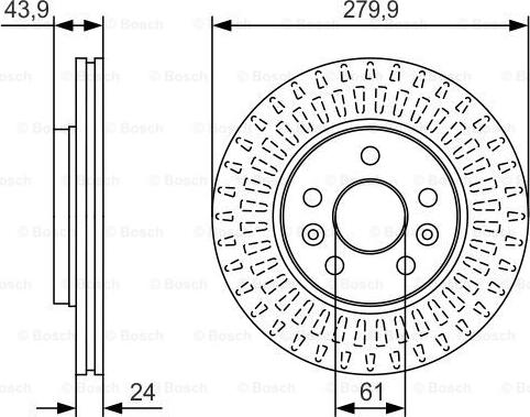 BOSCH 0 986 479 S66 - Disc frana aaoparts.ro