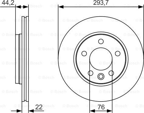 BOSCH 0 986 479 S06 - Disc frana aaoparts.ro