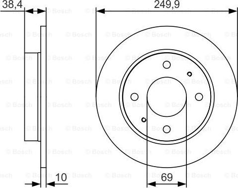 BOSCH 0 986 479 S84 - Disc frana aaoparts.ro