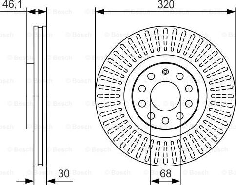 BOSCH 0 986 479 S30 - Disc frana aaoparts.ro