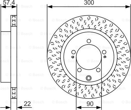 BOSCH 0 986 479 T33 - Disc frana aaoparts.ro