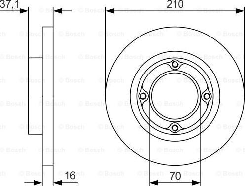 BOSCH 0 986 479 U96 - Disc frana aaoparts.ro