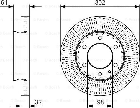 BOSCH 0 986 479 V32 - Disc frana aaoparts.ro