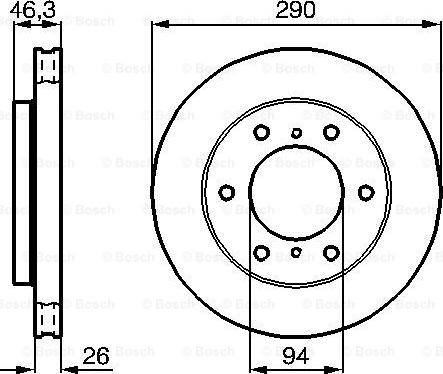 BOSCH 0 986 478 990 - Disc frana aaoparts.ro