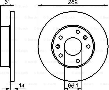 BOSCH 0 986 478 991 - Disc frana aaoparts.ro