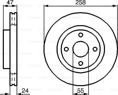 BOSCH 0 986 478 989 - Disc frana aaoparts.ro