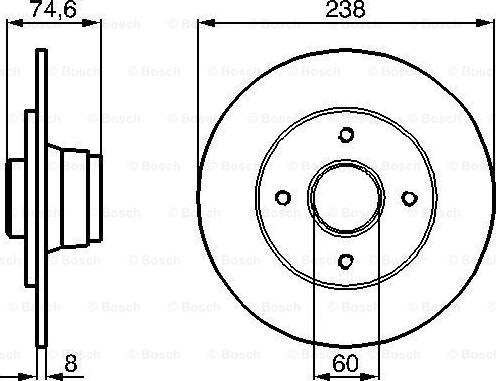 BOSCH 0 986 478 442 - Disc frana aaoparts.ro