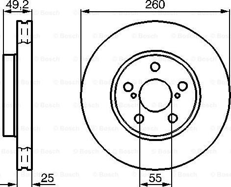 BOSCH 0 986 478 451 - Disc frana aaoparts.ro