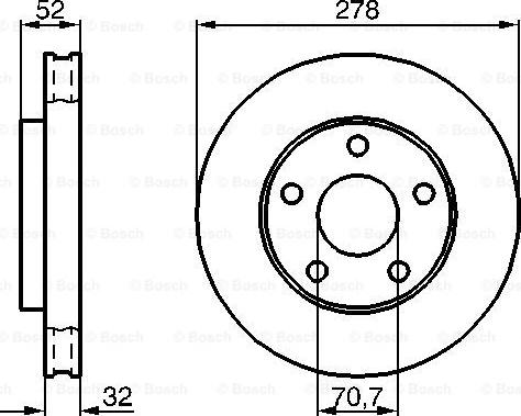 BOSCH 0 986 478 486 - Disc frana aaoparts.ro