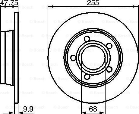 BOSCH 0 986 478 480 - Disc frana aaoparts.ro