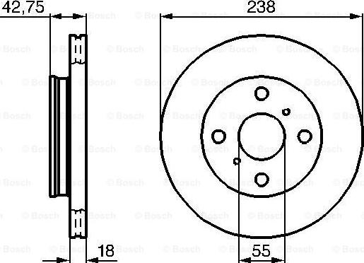 BENDIX 520422 - Disc frana aaoparts.ro