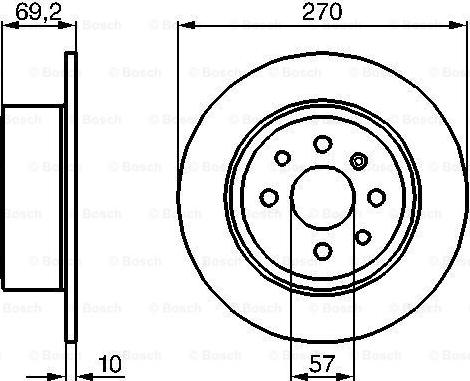 BOSCH 0 986 478 420 - Disc frana aaoparts.ro