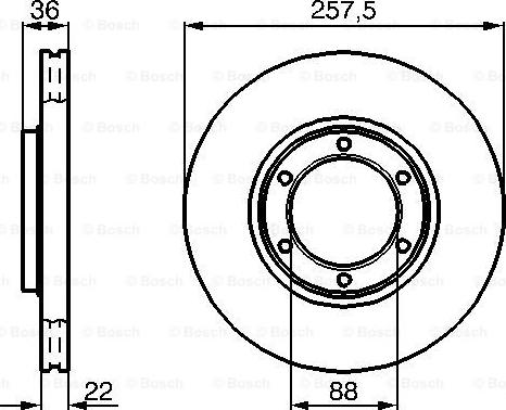 BOSCH 0 986 478 596 - Disc frana aaoparts.ro