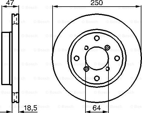 BOSCH 0 986 478 540 - Disc frana aaoparts.ro