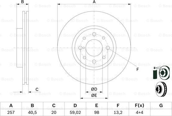 BOSCH 0 986 478 515 - Disc frana aaoparts.ro