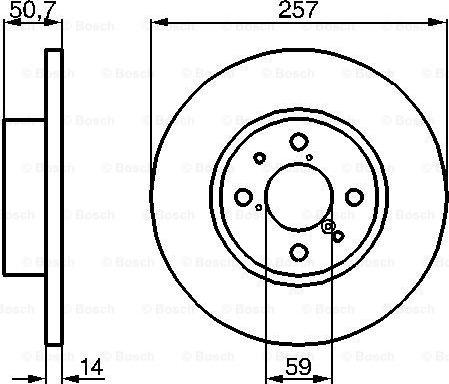 BOSCH 0 986 478 517 - Disc frana aaoparts.ro