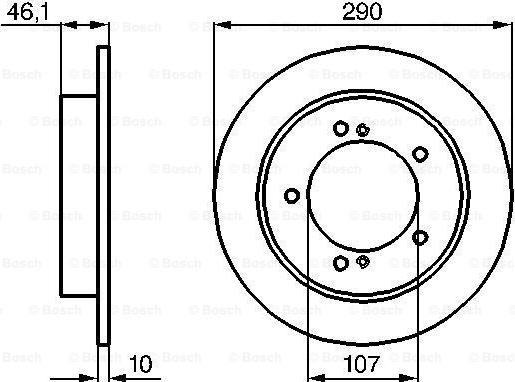 BOSCH 0 986 478 539 - Disc frana aaoparts.ro