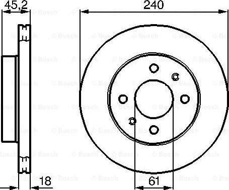 BOSCH 0 986 478 533 - Disc frana aaoparts.ro