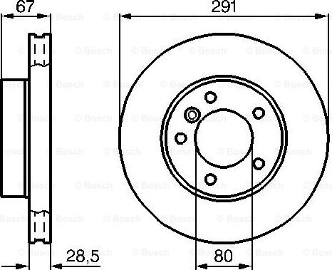 BOSCH 0 986 478 691 - Disc frana aaoparts.ro