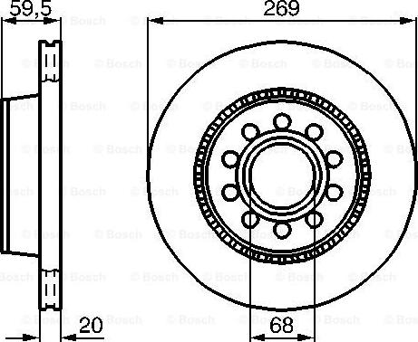 LYNXauto BN-1225 - Disc frana aaoparts.ro
