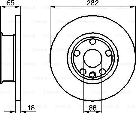 BOSCH 0 986 478 613 - Disc frana aaoparts.ro