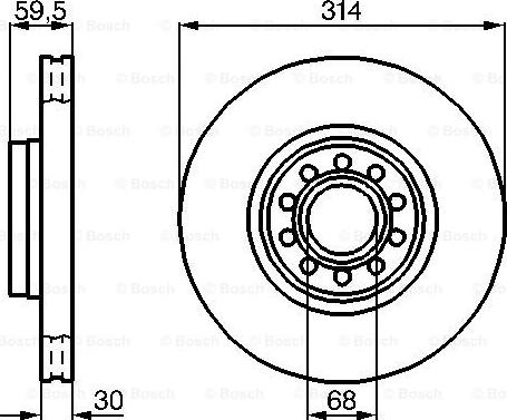 BOSCH 0 986 478 617 - Disc frana aaoparts.ro