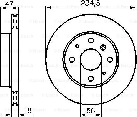 BOSCH 0 986 478 684 - Disc frana aaoparts.ro