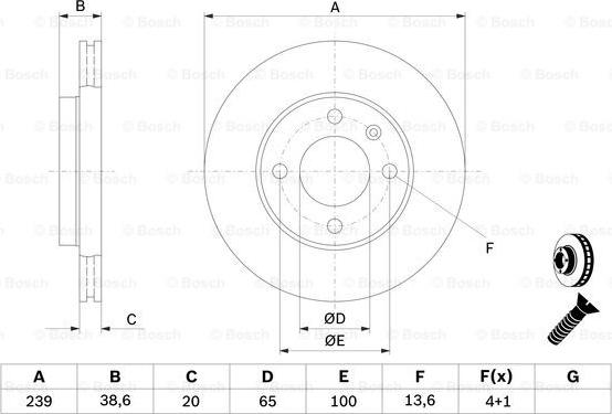 BOSCH 0 986 478 017 - Disc frana aaoparts.ro