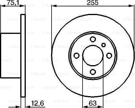 BOSCH 0986478032 - Disc frana aaoparts.ro