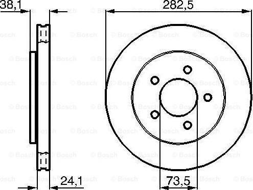 BOSCH 0 986 478 109 - Disc frana aaoparts.ro