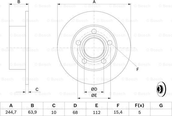 BOSCH 0 986 478 132 - Disc frana aaoparts.ro