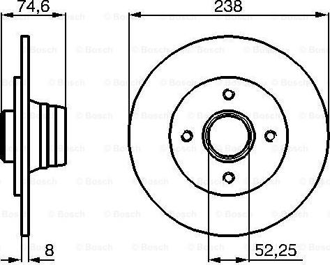 BOSCH 0 986 478 866 - Disc frana aaoparts.ro