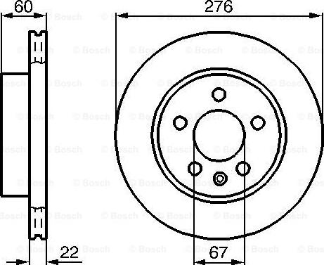 BOSCH 0 986 479 B53 - Disc frana aaoparts.ro