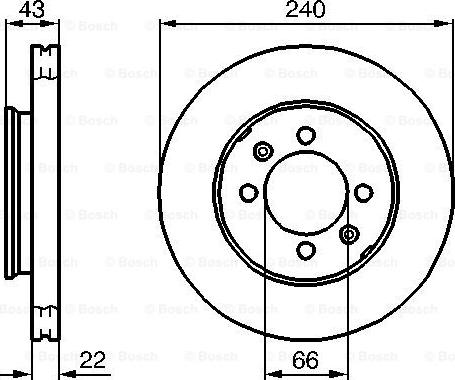 BOSCH 0 986 478 813 - Disc frana aaoparts.ro