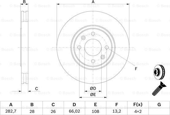 BOSCH 0 986 478 831 - Disc frana aaoparts.ro