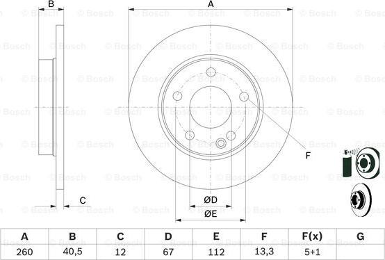 BOSCH 0 986 478 874 - Disc frana aaoparts.ro