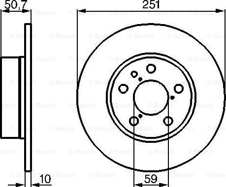 BOSCH 0 986 479 B31 - Disc frana aaoparts.ro