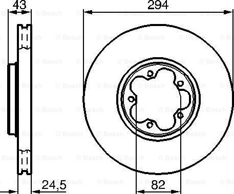 BOSCH 0 986 478 303 - Disc frana aaoparts.ro