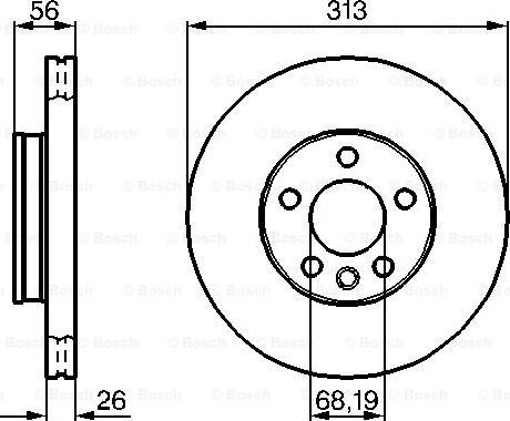 BOSCH 0 986 478 296 - Disc frana aaoparts.ro